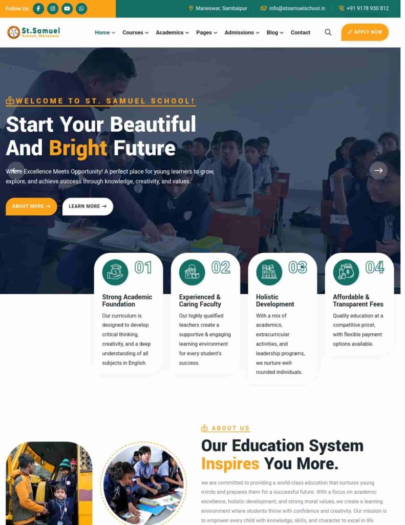 website design for schools