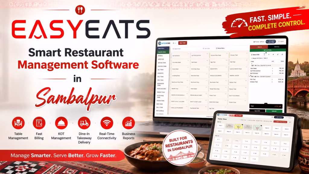 EASYEATS: Smart Restaurant Management Software in Sambalpur